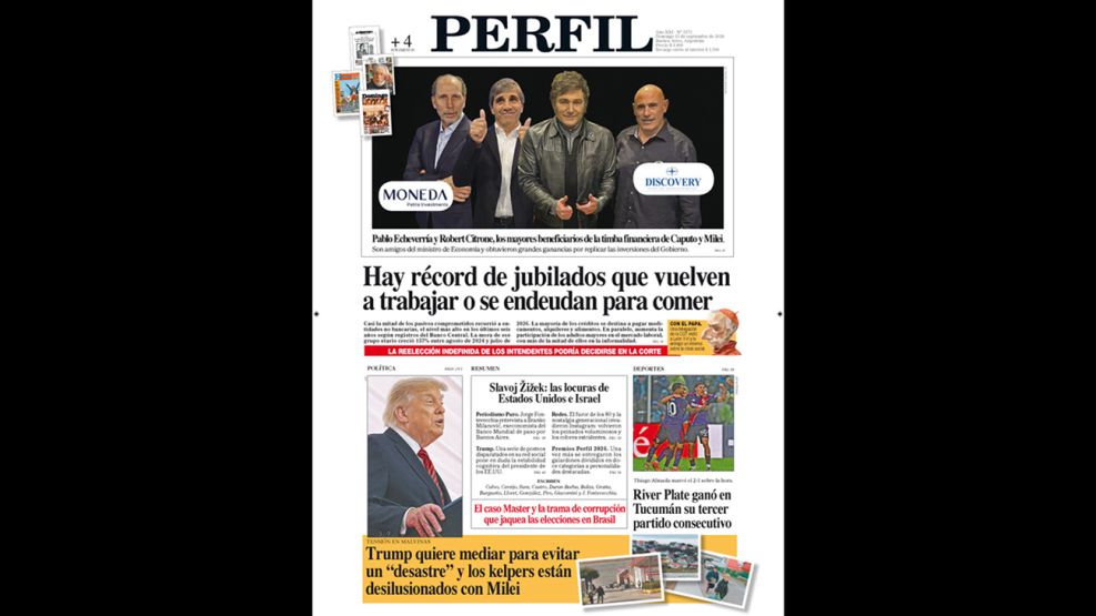 La tapa del domingo 13 de septiembre de 2026