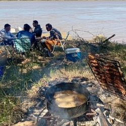 El dorado vuelve a ser uno de los grandes protagonistas de la pesca en Cayastá. Si bien todavía no aparecen en grandes cantidades, los ejemplares que están tomando los artificiales y las carnadas se destacan por su tamaño.