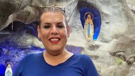 Costa fue dada de alta, visitó a la Virgen de Lourdes y volvió a su casa: "Feliz y agradecida"