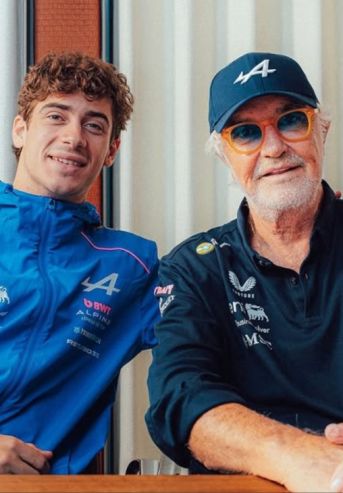 Flavio Briatore y Franco Colapinto
