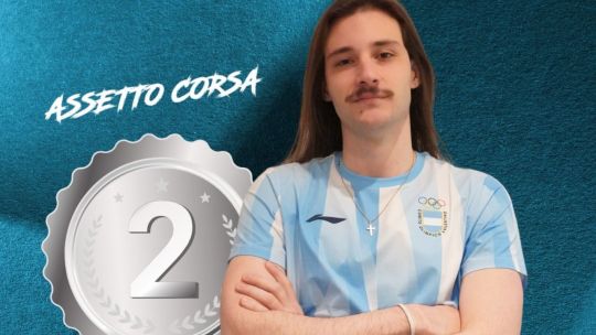 Los “jueguitos” hicieron historia: Bruno Coleff consiguió una medalla en Assetto Corsa en los Juegos Suramericanos