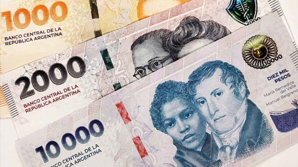 Dinero, pesos argentinos