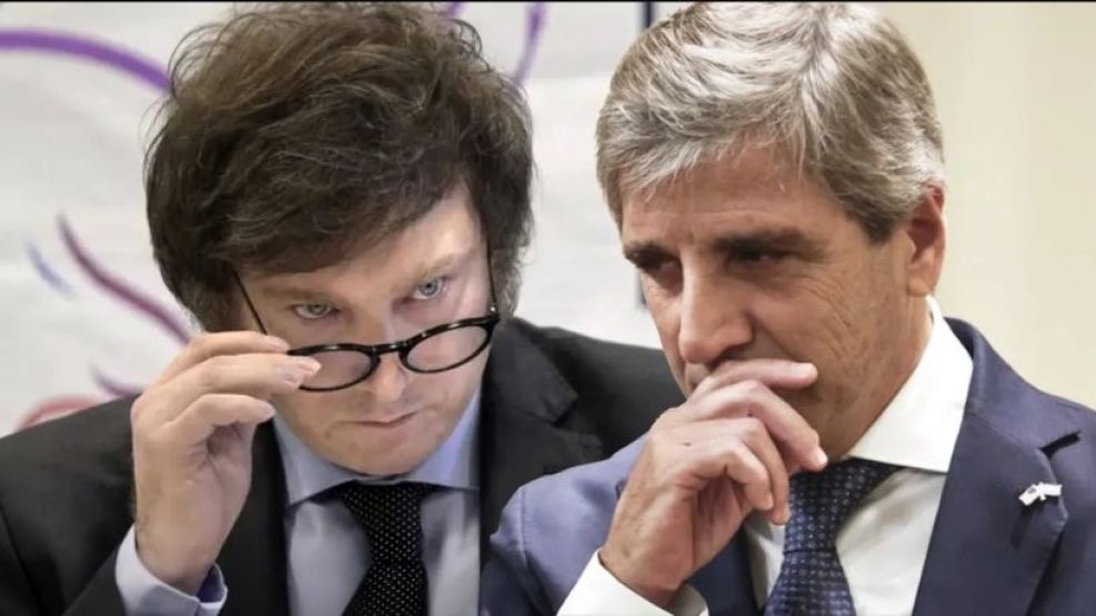 Milei y Toto Caputo