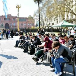 Clases públicas en Plaza de Mayo de todas las universidades Marcha UBA | Foto:Pablo Cuarterolo