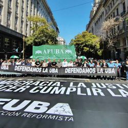 Clases públicas en Plaza de Mayo de todas las universidades Marcha UBA | Foto:Pablo Cuarterolo