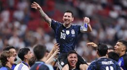 Lionel Messi con la Selección Argentina