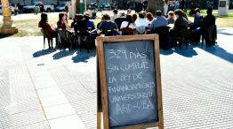 Universidades, clases públicas en Plaza de Mayo 