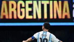 Lionel Messi con la Selección Argentina