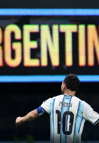 Lionel Messi con la Selección Argentina