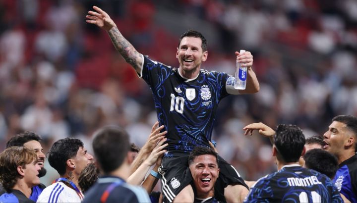 Lionel Messi con la Selección Argentina