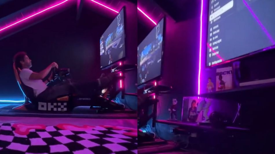 Nicolás Cabré presentó su sala gamer