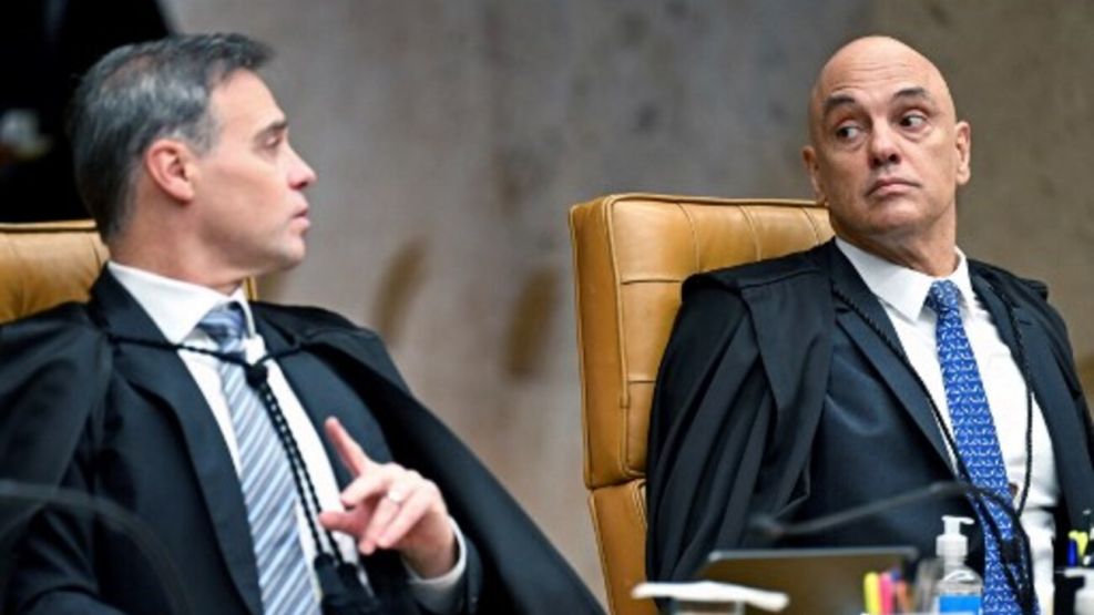 Alexandre de Moraes y André Mendonça, jueces del Supremo Tribunal Federal de Brasil