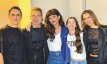 Adrián Suar aplaudió a Griselda Siciliani junto a su hija, Margarita y su novia, Rocío Robles