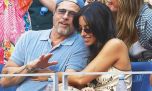 Brad Pitt e Inés de Ramón en el US OPEN
