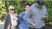 Lady Gaga con su bebé
