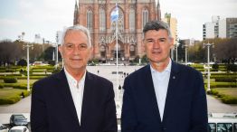 Daniel Passerini junto a Julio Alak en La Plata