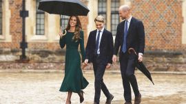 Kate Middleton y William, príncipe de Gales, acompañaron a su hijo al colegio