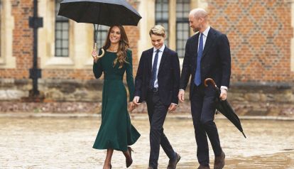 William y Kate en el primer día de clases