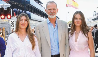 el rey Felipe, la princesa Leonor y la infanta Sofía