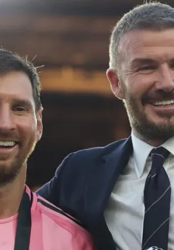Lionel Messi y David Beckham