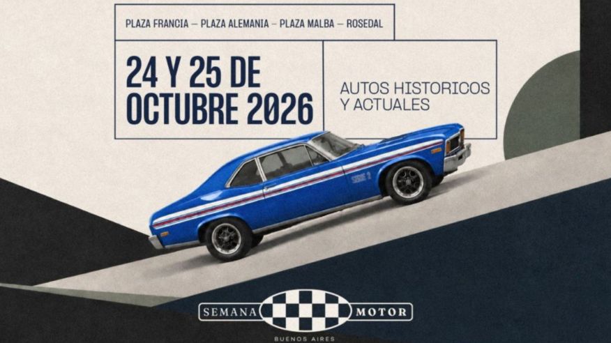 Nace "Semana Motor": la nueva muestra automotriz al aire libre que tomará la Ciudad de Buenos Aires
