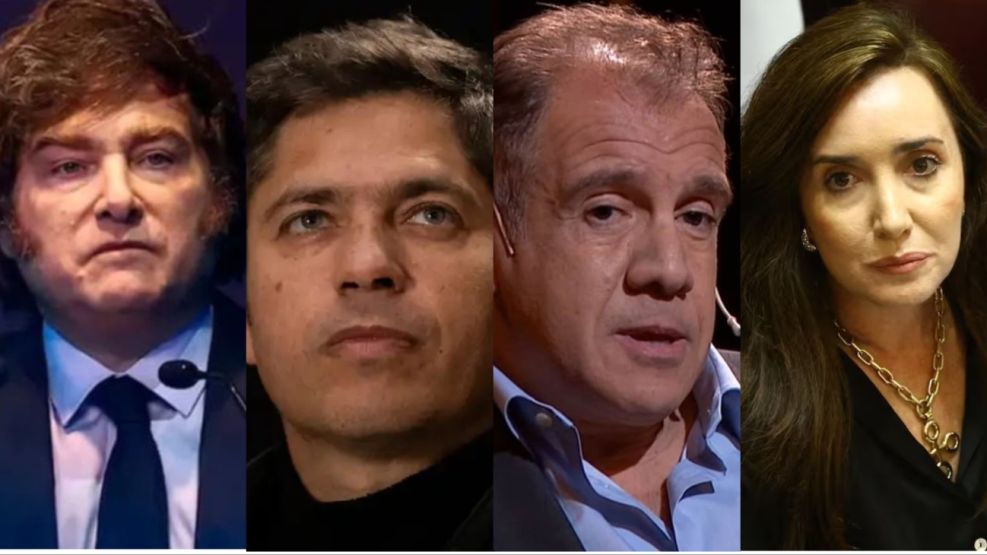 Milei, Kicillof, Hadad, Villarruel