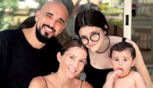 Abel Pintos y su familia