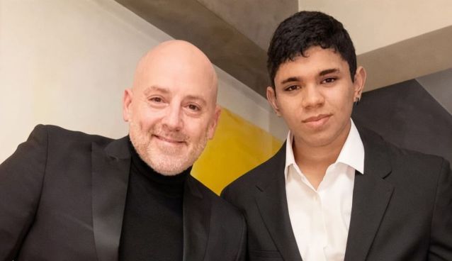 José María Muscari y su hijo