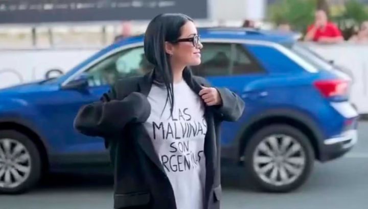 Lali Espósito reveló los motivos detrás de la remera de Las Malvinas que lució en el festival San Sebastián