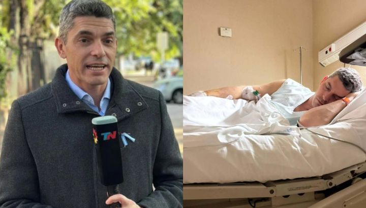 El periodista de TN Santiago Martella publicó una foto internado y contó que sufrió un microinfarto: "Hace un mes, esta era mi realidad"