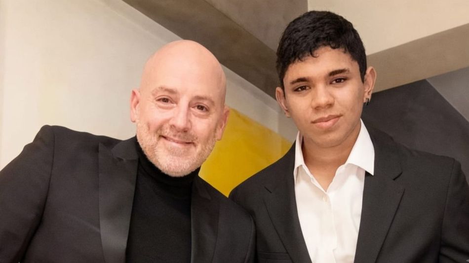 José María Muscari y su hijo