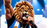El rock con leones que subió Milei contra los "periodistas de mierda"