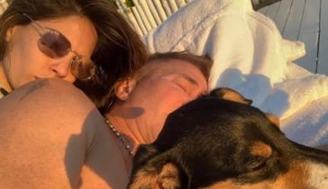 Barby Franco, Fernando Burlando y su mascota Shiva