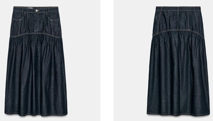 Maxi falda de jean: la prenda clásica de la primavera que nunca pasa de moda