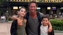 David Nalbandian junto a sus hijos