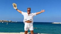 Lejos de la televisión, Donato De Santis mostró cómo es su trabajo en la vendimia italiana