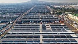 El mega parque fotovoltaico platense está en marcha.