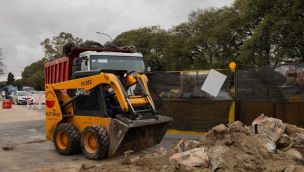 Arreglo pluvial en Av. Del Libertador.