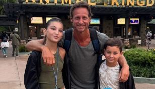 David Nalbandian junto a sus hijos