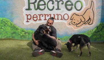 Lisandro Navarro en Recreo Perruno, la guardería canina que abrió en Canning