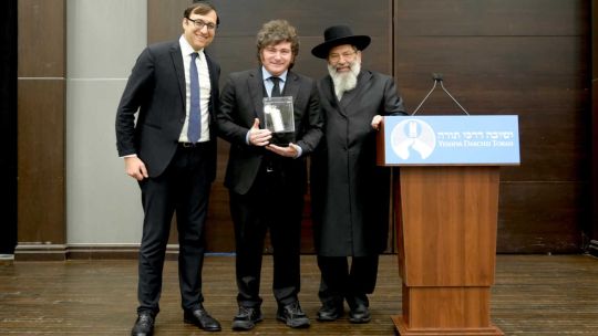 Javier Milei recibió el premio Ohev Yisrael 22092026