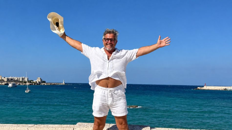 Lejos de la televisión, Donato De Santis mostró cómo es su trabajo en la vendimia italiana