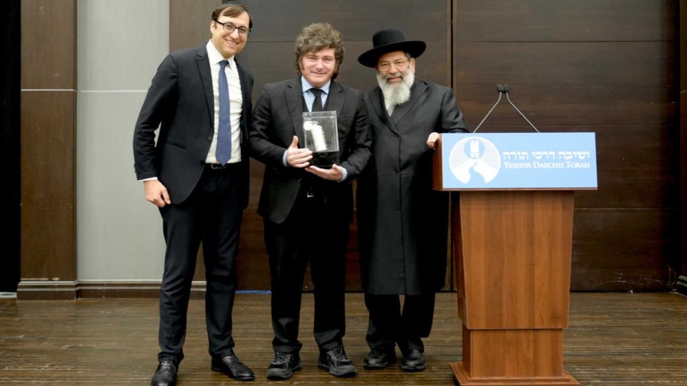 Javier Milei recibió el premio Ohev Yisrael 22092026