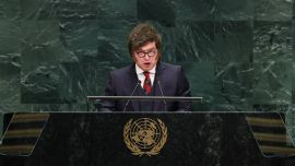 Javier Milei dijo que Malvinas es una "causa nacional" y calificó a la ONU de "organización inútil"