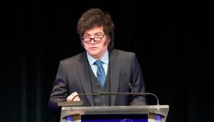 l presidente Javier Milei en la conferencia “Western Values, Economic Freedom & Strategic Security”