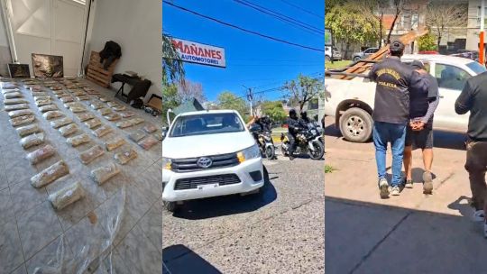 Chaco: ocultaban casi 76 kilos de marihuana en sillones dentro de una concesionaria