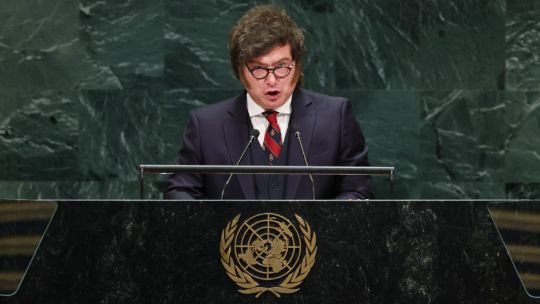 Milei presses Malvinas claim, slams 'useless' United Nations 'parasites' in speech