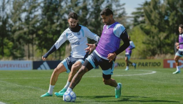 Selección Argentina en Ezeiza