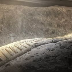 Uno de los milenarios túneles descubiertos.