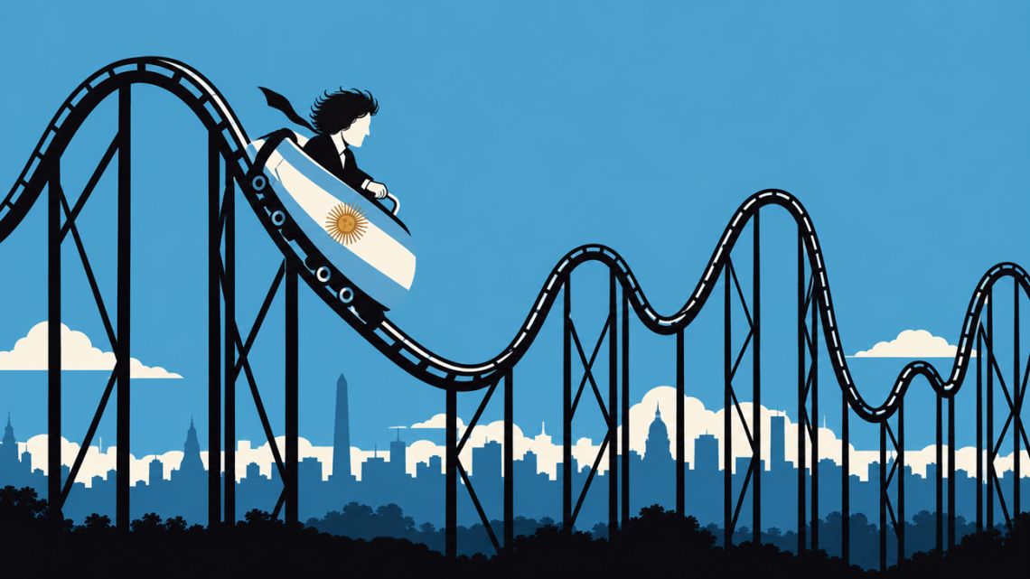 Riding a roller coaster